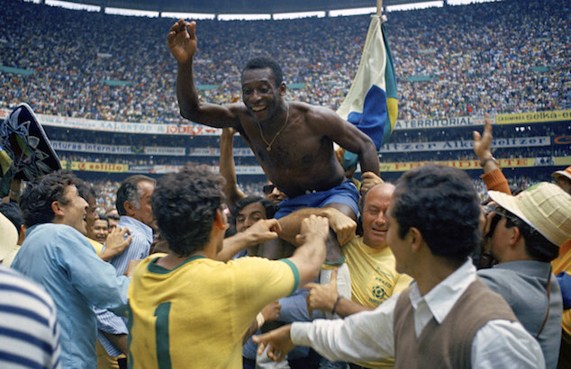 Pele won one of his three World Cups in Mexico 1970